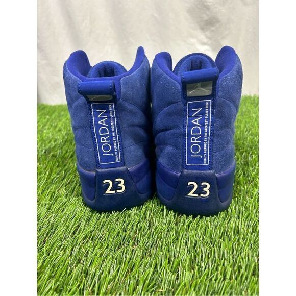 Size 12 - Nike Air Jordan 12 Retro Deep Royal Blue 2016 130690-400 OG XII‎ Blue main image 7